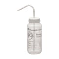 500mL (16.9 oz.) Ethanol Wide Mouth Wash Bottle with White Dispensing Nozzle