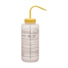1000mL (33.8 oz.) Isopropanol Wide Mouth Wash Bottle with Yellow Dispensing Nozzle