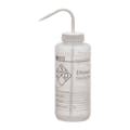 1000mL (33.8 oz.) Ethanol Wide Mouth Wash Bottle with White Dispensing Nozzle