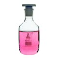 125mL Clear Glass Reagent Bottle with 19/26 Acid-Proof Polypropylene Stopper - Case of 6