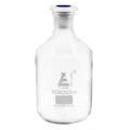 1000mL Clear Glass Reagent Bottle with 29/32 Acid-Proof Polypropylene Stopper - Case of 6