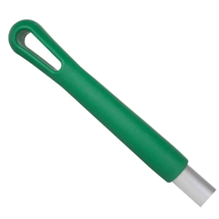 30" Sparta® Aluminum Handle with Green Polypropylene Tip & Cap