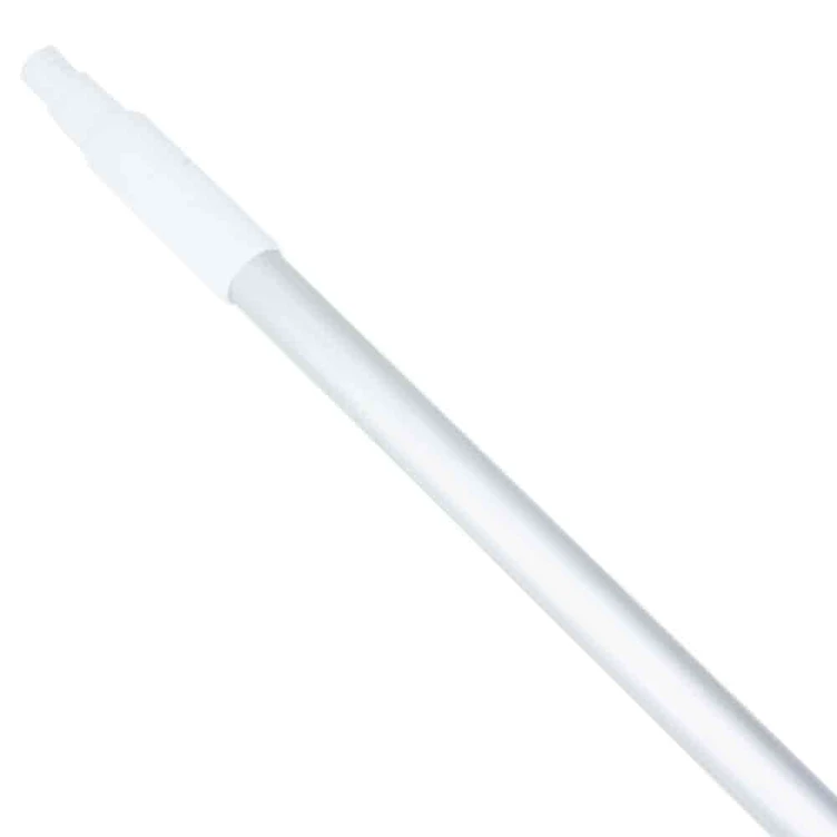 30" Sparta® Aluminum Handle with White Polypropylene Tip & Cap