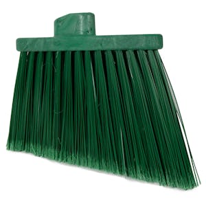12" Green Polypropylene Sparta® Angled Upright Broom Head with Flagged Bristles