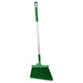 12" Green Polypropylene Sparta® Angled Upright Broom with Flagged Bristles & 30" Aluminum Handle