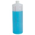 32 oz. Natural HDPE Cylindrical Measuring & Dilution Bottle with 28/410 Neck (Cap Sold Separately)