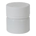 2 oz. (60cc) White PET Spiral Container with White CRC Cap & Seal
