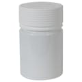 4 oz. (120cc) White PET Spiral Container with White CRC Cap & Seal