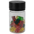 5 oz. (150cc) Clear PET Spiral Container with Black CRC Cap & Seal