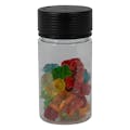 6 oz. (180cc) Clear PET Spiral Container with Black CRC Cap & Seal