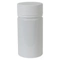 6 oz. (180cc) White PET Spiral Container with White CRC Cap & Seal