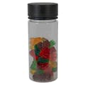 8 oz. (240cc) Clear PET Spiral Container with Black CRC Cap & Seal