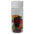 8 oz. (240cc) Clear PET Spiral Container with White CRC Cap & Seal