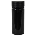 8 oz. (240cc) Black PET Spiral Container with Black CRC Cap & Seal