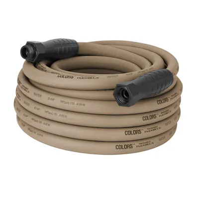 5/8" ID x 50' L Brown Mulch Flexzilla® Colors™ SwivelGrip® Garden Hose Assembly