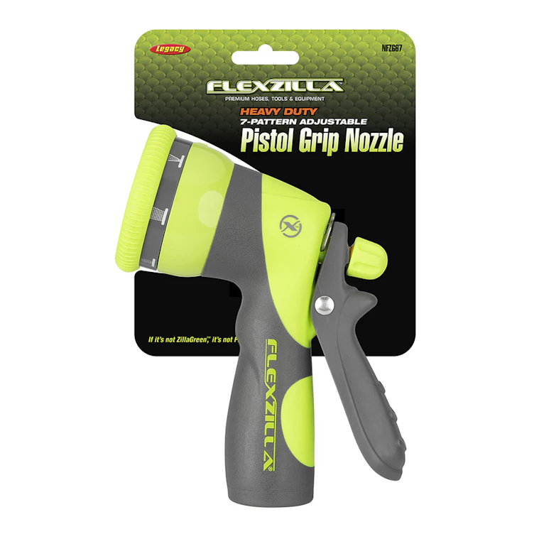 Flexzilla® Heavy-Duty 7-Pattern Adjustable Pistol Grip Garden Hose Nozzle