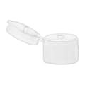 20/410 White Ribbed Snap-Top Dispensing Cap with 0.105" Orifice