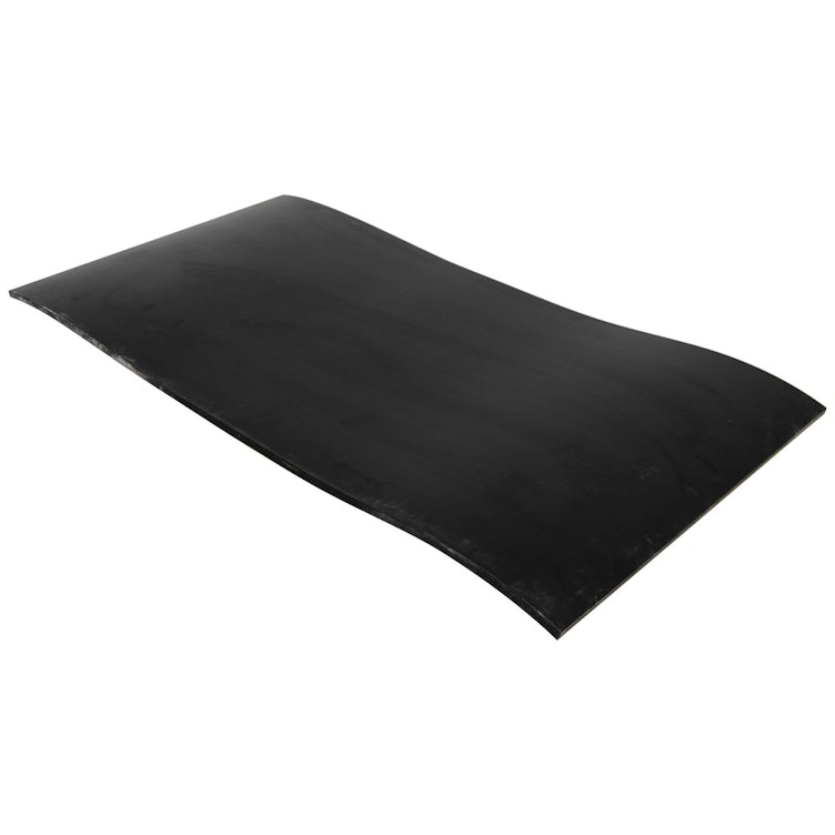 1/4" x 12" x 24" Black Cloth-Reinforced Neoprene Sheet