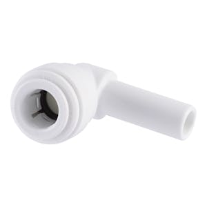 3/8" Stem OD x 1/4" Tube OD Super Speedfit® White Acetal Plug-In Elbow Tube Fitting
