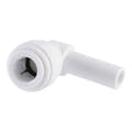1/4" Stem OD x 1/4" Tube OD Super Speedfit® White Acetal Plug-In Elbow Tube Fitting