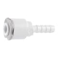 1/4" SuperSeal OD x 1/4" Hose ID Super Speedfit® White Acetal Tube-To-Hose Stem Tube Fitting