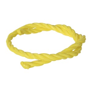 1/4" 3-Strand Twisted Yellow Polypropylene Rope - 600'