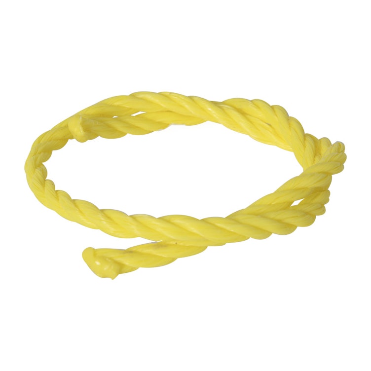 3/8" 3-Strand Twisted Yellow Polypropylene Rope - 600'