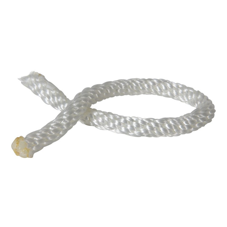 3/16" Solid Braid White Nylon Rope - 500'