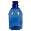 8 oz. Blue PET Water Bottle with 28mm PCO Neck (Cap Sold Separately)