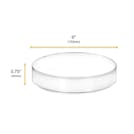 153mm Dia. x 20mm Hgt. Non-Sterile Clear Polypropylene Petri Dish - Package of 6