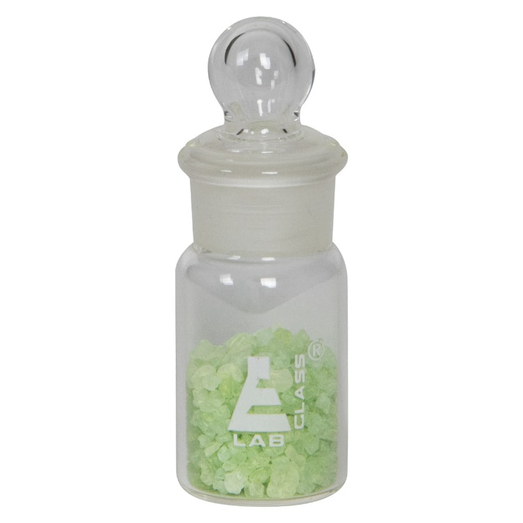 5mL Tall Form Clear Glass Weighing Bottle with Stopper - 20mm Dia. x 40mm Hgt.
