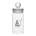 60mL Tall Form Clear Glass Weighing Bottle with Stopper - 40mm Dia. x 80mm Hgt.