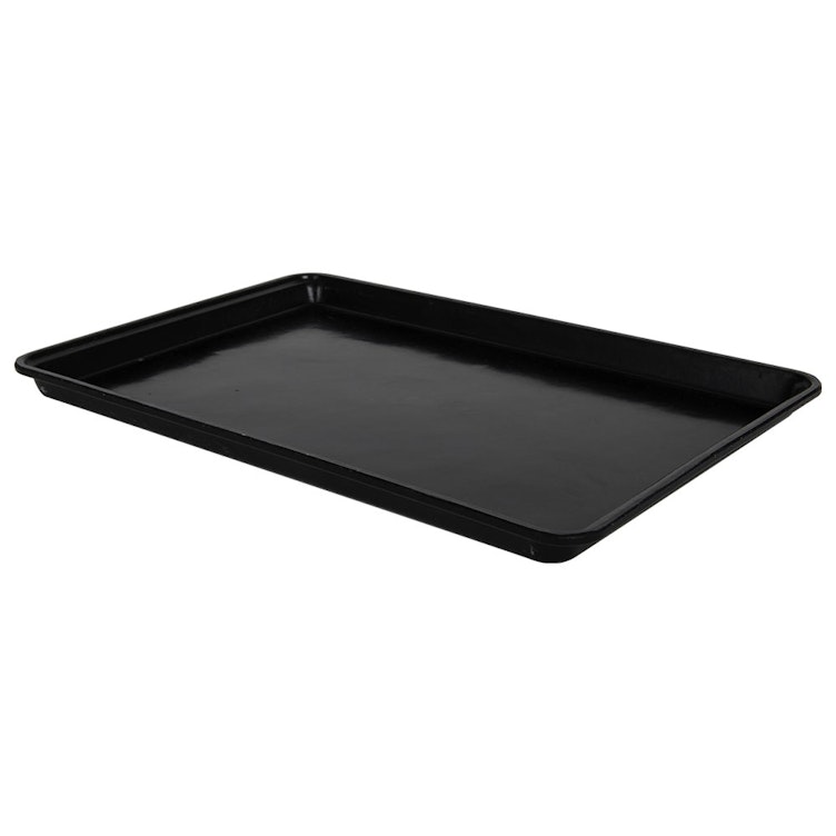 17-3/4" L x 11-3/4" W x 1" Hgt. Black Fiberglass ESD Assembly Tray