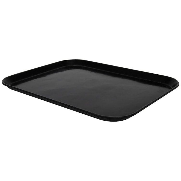 18" L x 14" W x 1" Hgt. Black Fiberglass ESD Assembly Tray