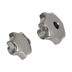 Solid Stainless Steel Star Knobs with Tapped Holes