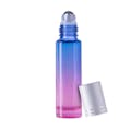 10mL Lilac Sky (Gradient Blue to Pink) Glass Roller Bottle with 16/410 Silver Cap