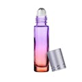10mL Passion Fruit (Gradient Purple to Orange) Glass Roller Bottle with 16/410 Silver Cap
