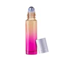10mL Sunset (Gradient Yellow to Pink) Glass Roller Bottle with 16/410 Silver Cap