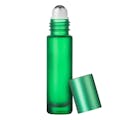 10mL Clover Green Matte Glass Roller Bottle with 16/410 Green Cap