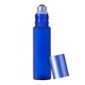 10mL Blueberry Royal Blue Matte Glass Roller Bottle with 16/410 Blue Cap