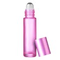 10mL Pink Lemonade Pink Matte Glass Roller Bottle with 16/410 Pink Cap