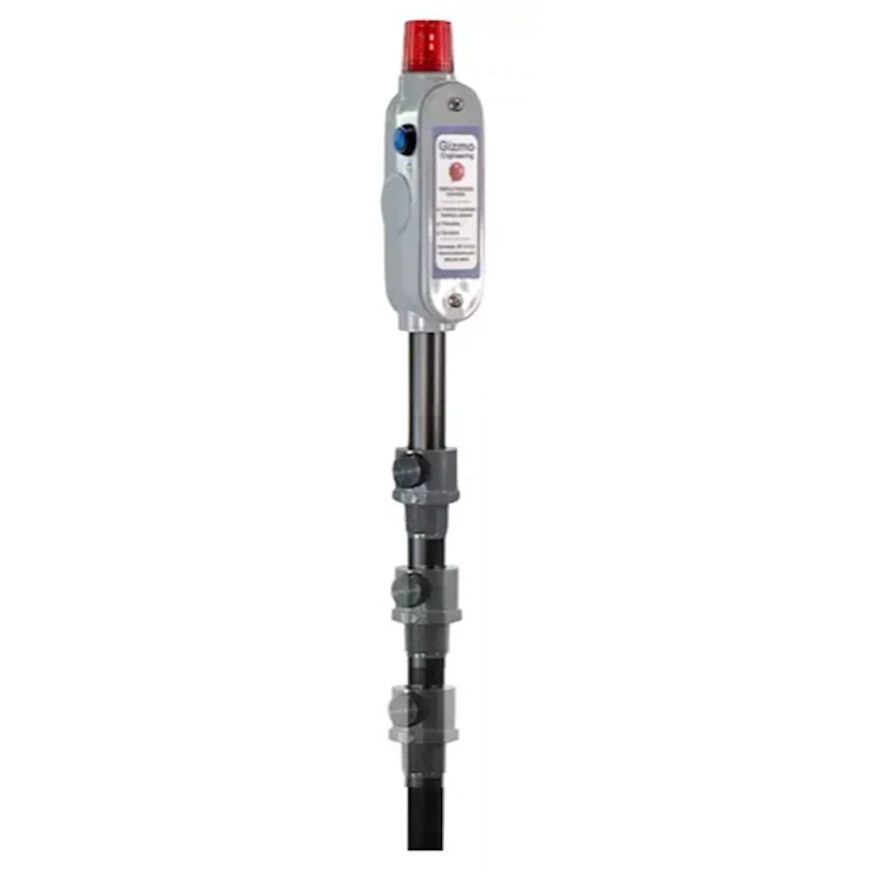 Polypropylene Low-Level Drum Alarm Only (No Liquid Suction Pipe) with Alarm Silencing Button for 15 to 30 Gallon Drums