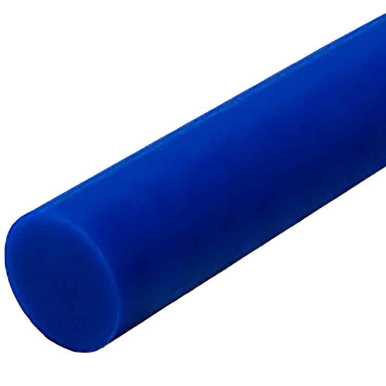 4" Dia. Duravar® FDA Blue UHMW Rod