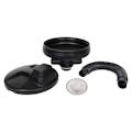 Black UFO Rain Barrel Funnel System Kit