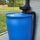 Black UFO Rain Barrel Funnel System Kit