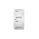 "Inspected" with "By __" & "Date __" Round Paper Write-On Label with Black Font - 2" Dia.