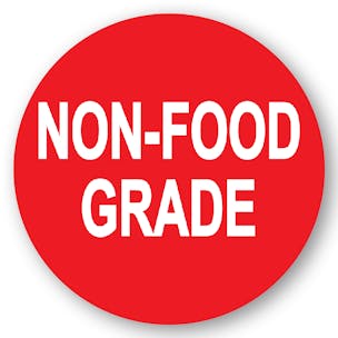 "Non-Food Grade" Round Labels