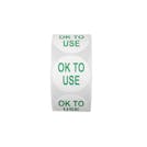 "OK to Use" Round Paper Label with Green Font - 2" Dia.