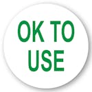 "OK To Use" Rectangular Labels