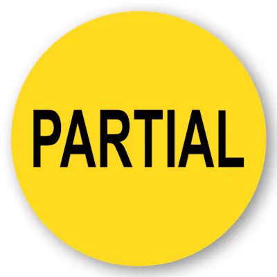 "Partial Case" Rectangular & Round Labels